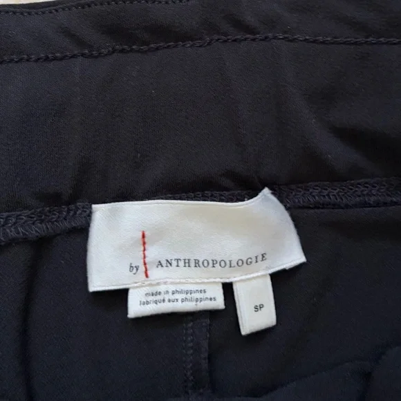 Anthropologie Paper Bag Black Pants Loose Fit Harem Barrell Leg Ankle Size SP - Picture 6 of 8